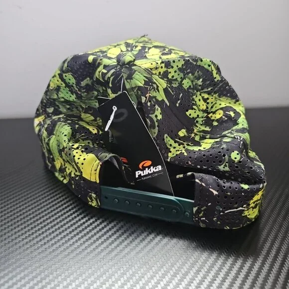 Quack Skins Pukka Ultra Fit Adjustable Camoflauge Green/Black Breathable Hat